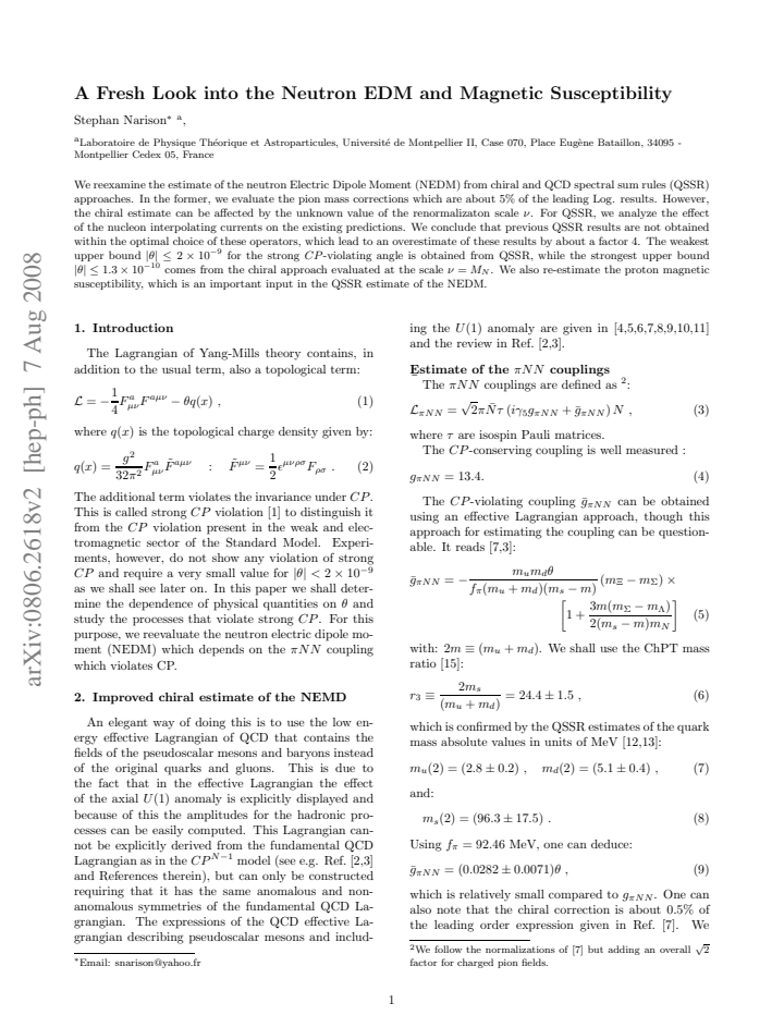 First page