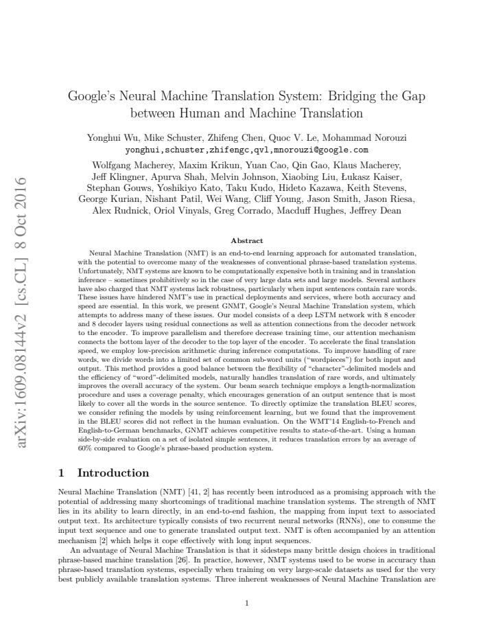 First page