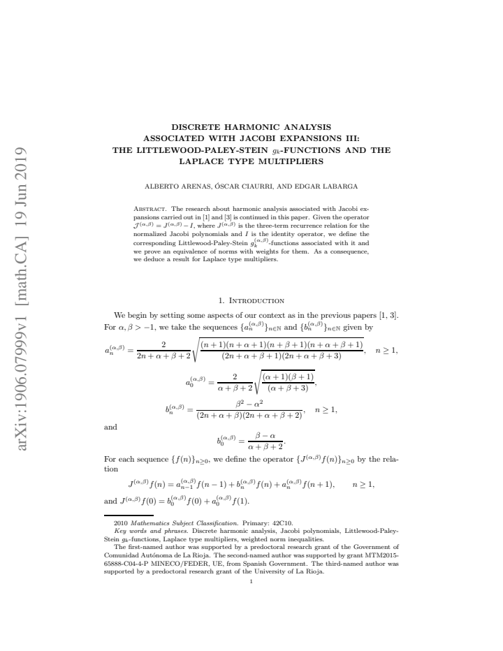 First page