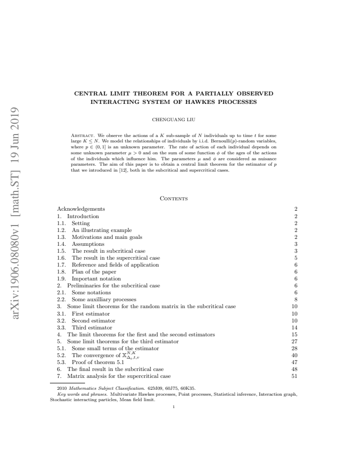 First page