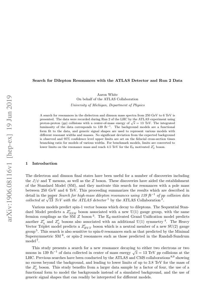 First page