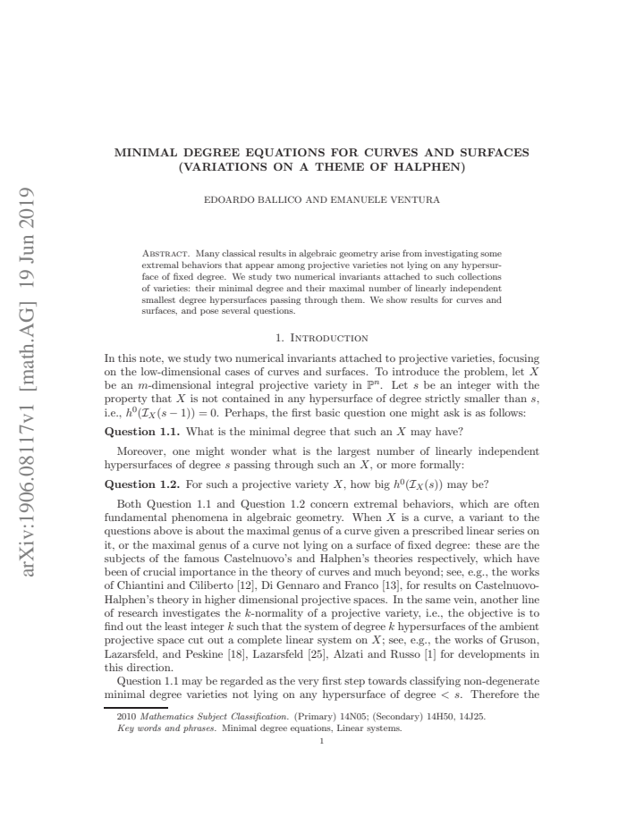 First page