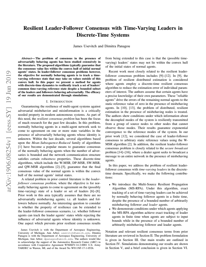 First page