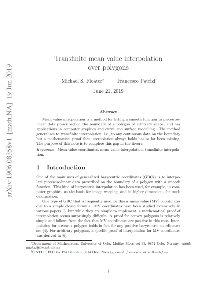 First page