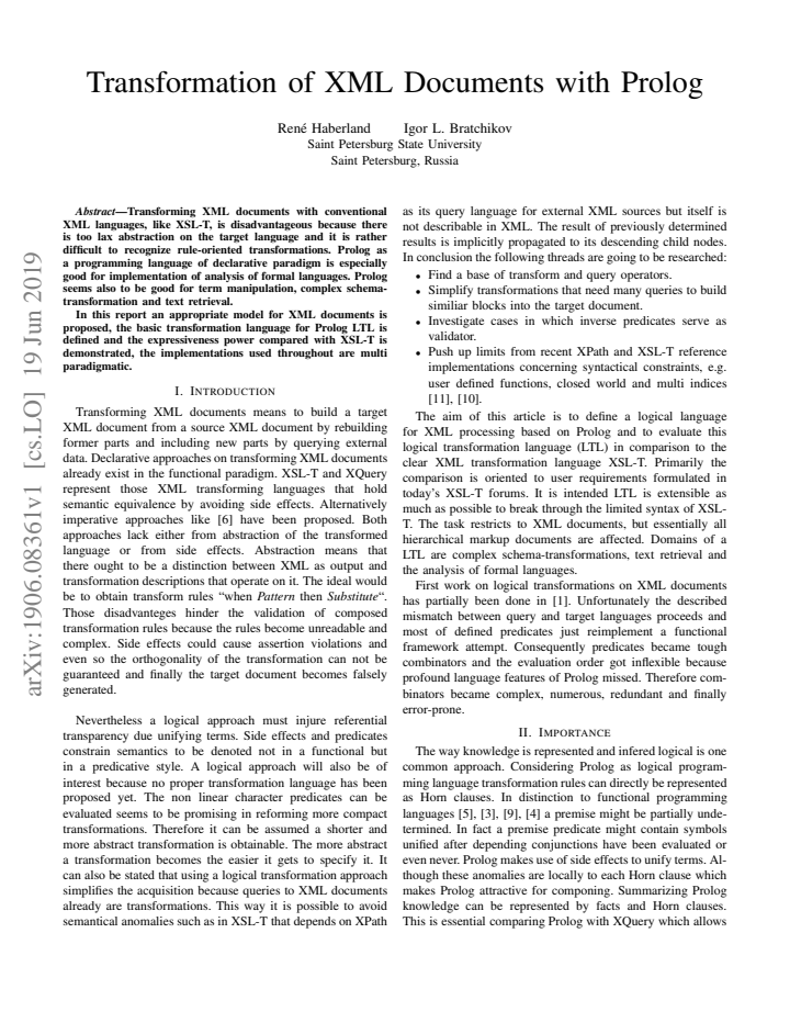 First page