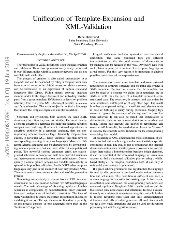 First page