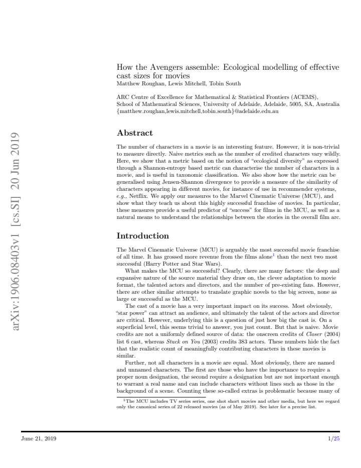 First page