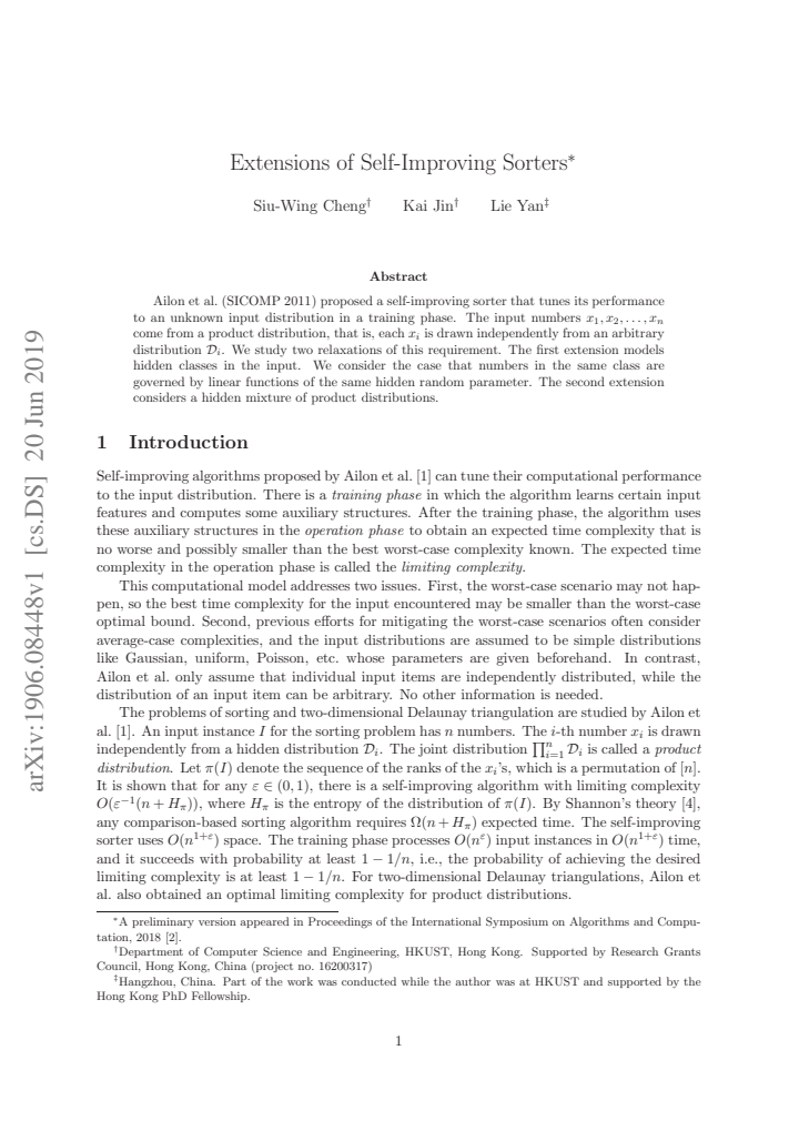 First page