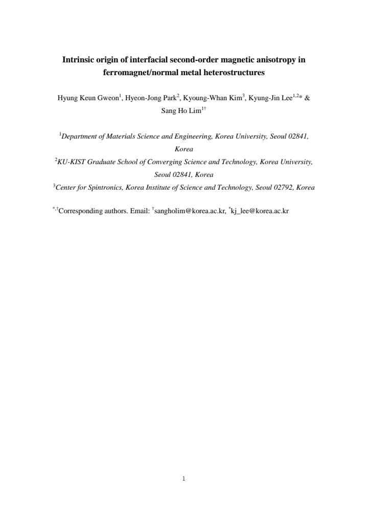 First page