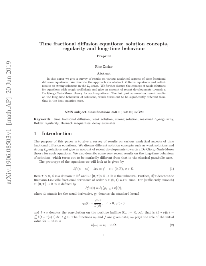 First page