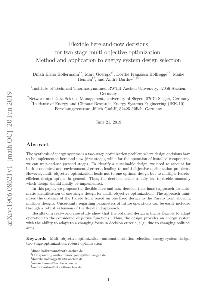 First page