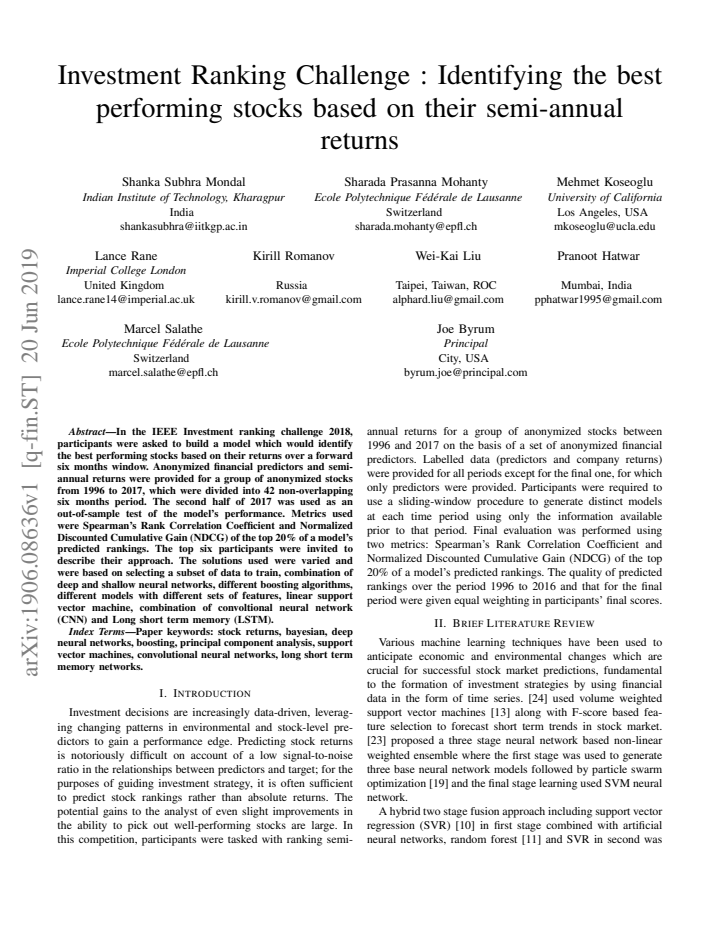 First page