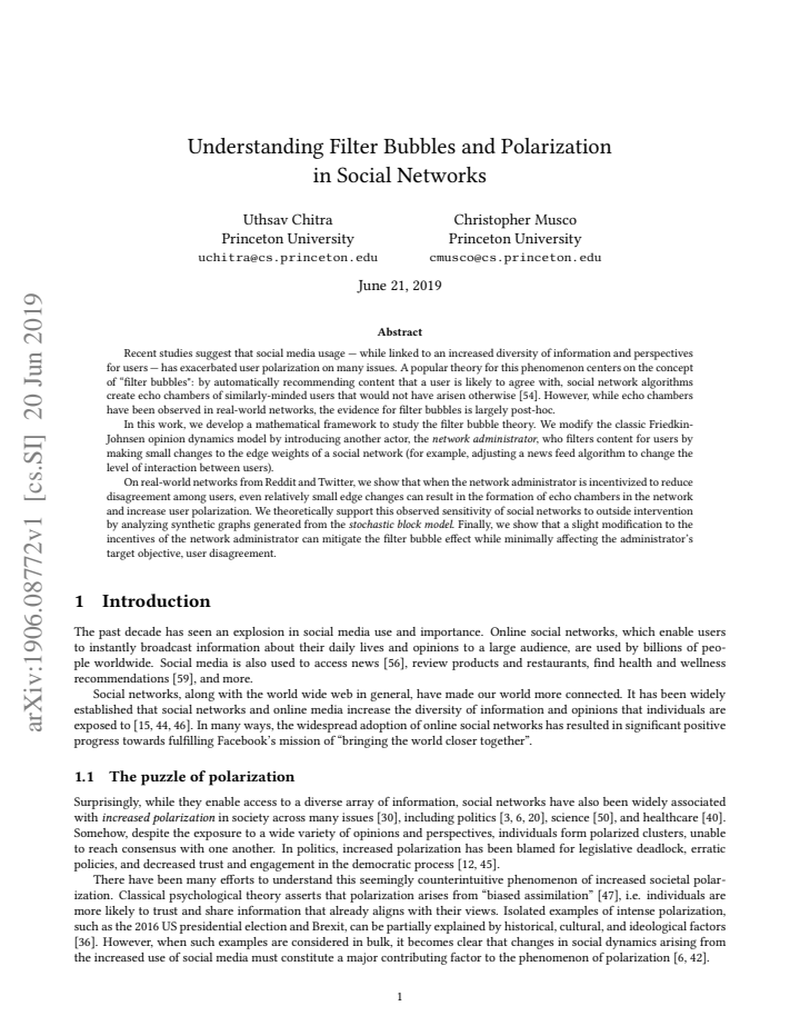 First page