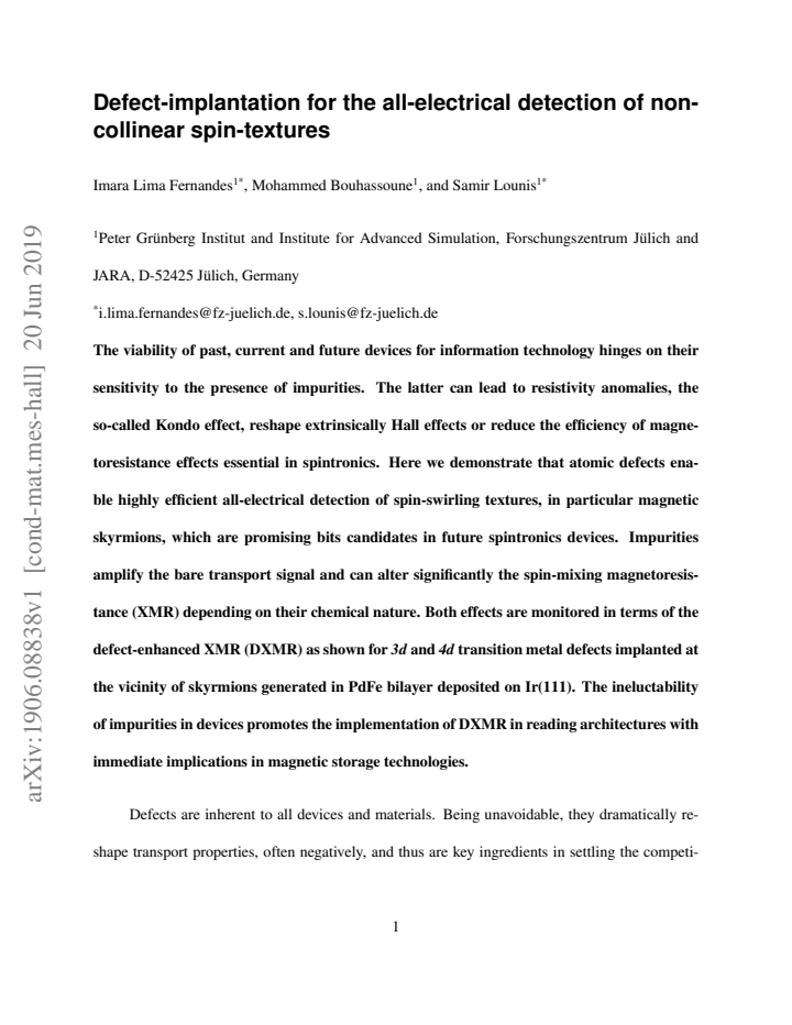 First page