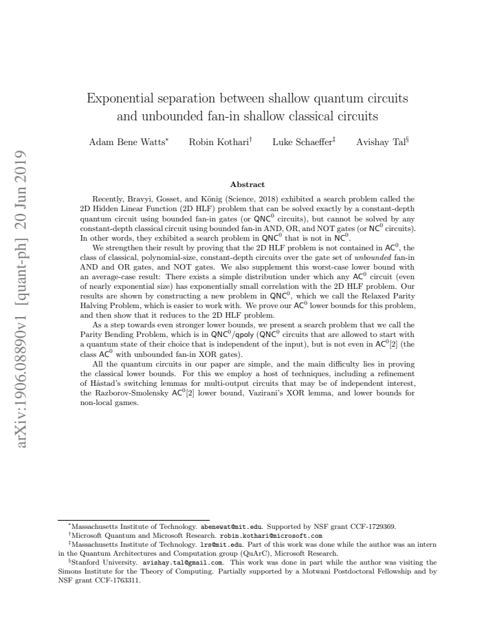 First page