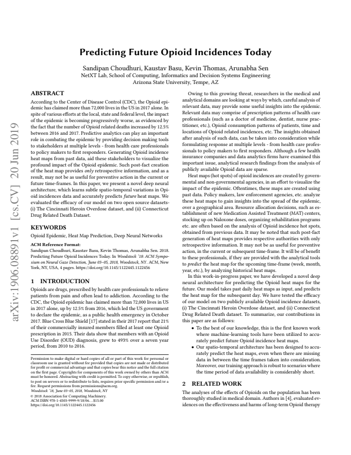 First page