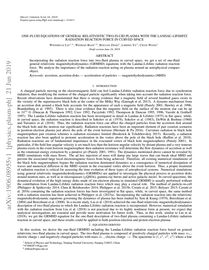 First page