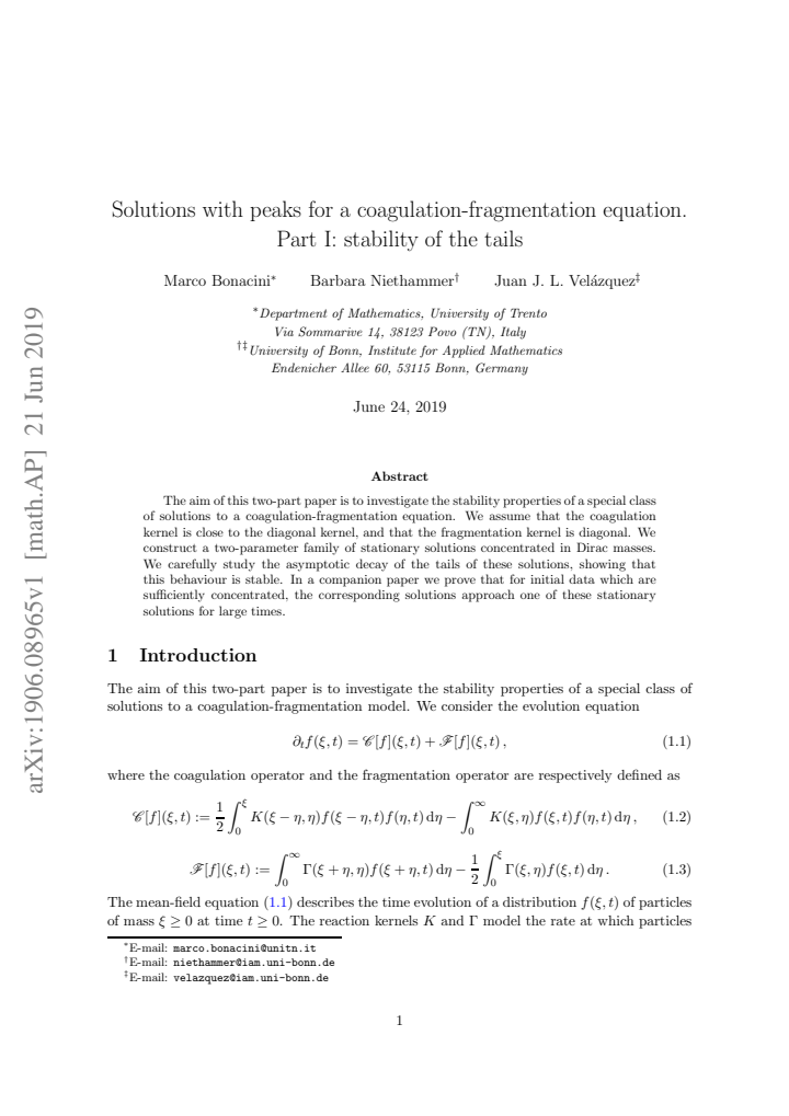 First page