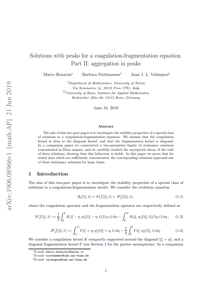 First page