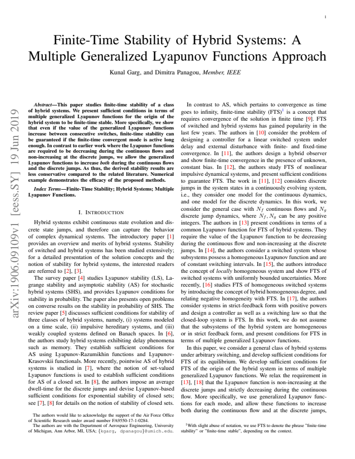 First page