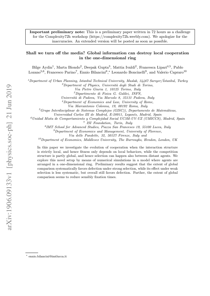 First page