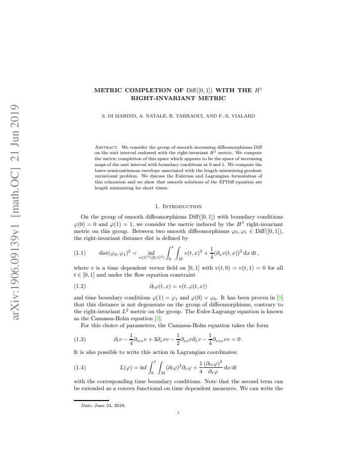 First page