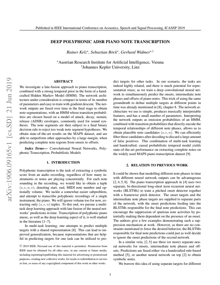 First page