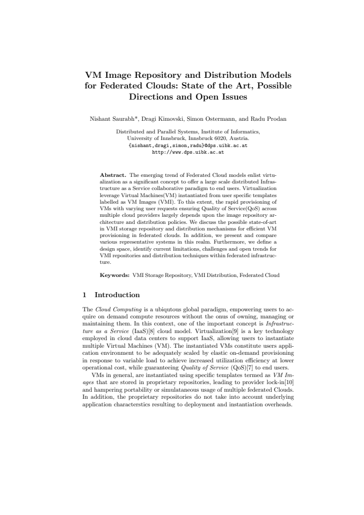 First page