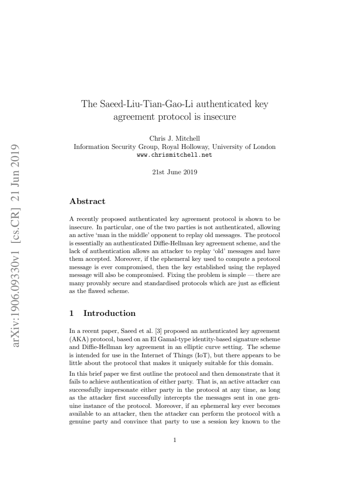 First page