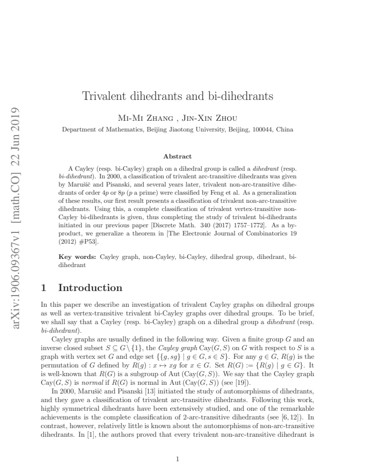 First page