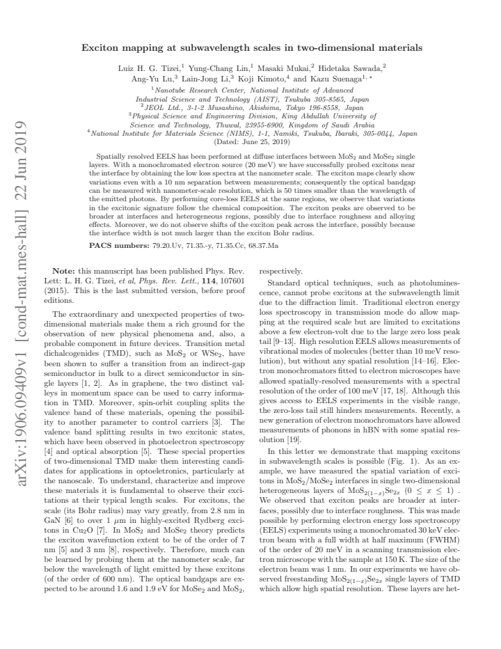 First page