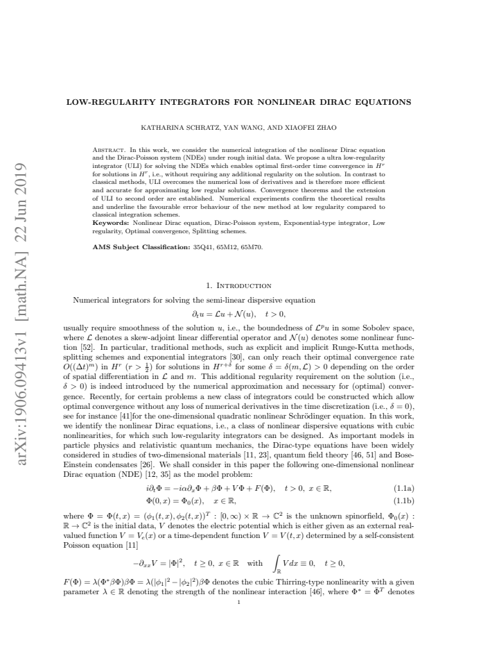 First page