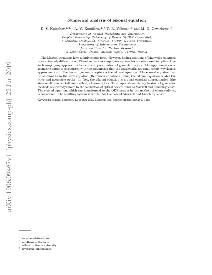 First page