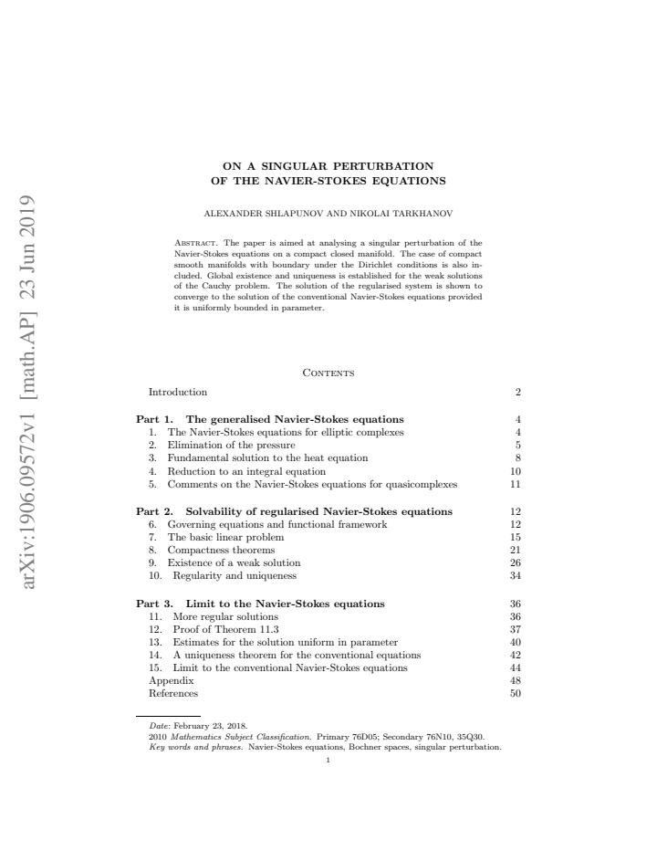 First page