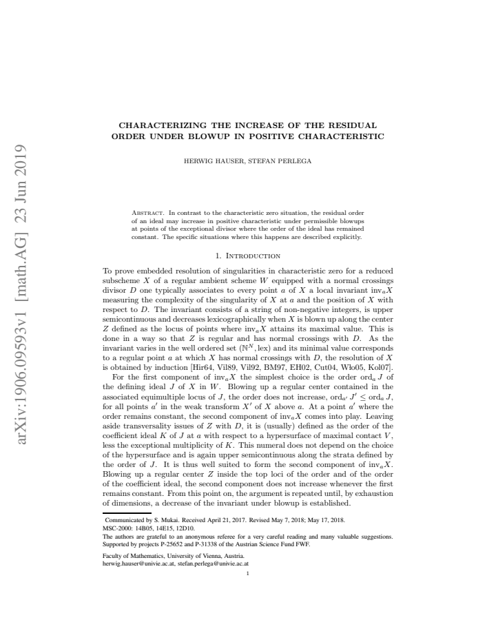 First page