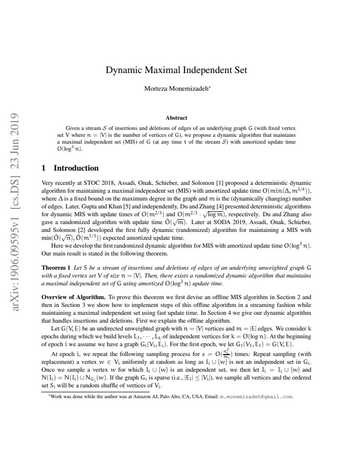 First page