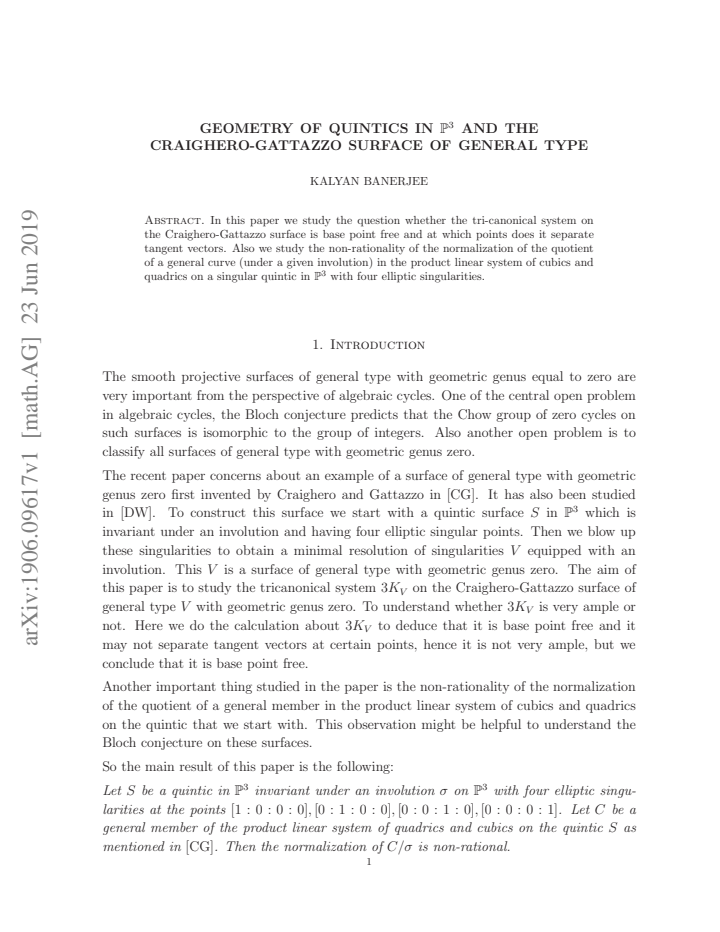 First page
