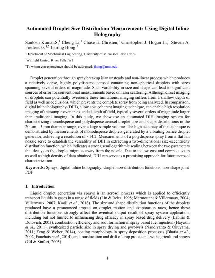 First page
