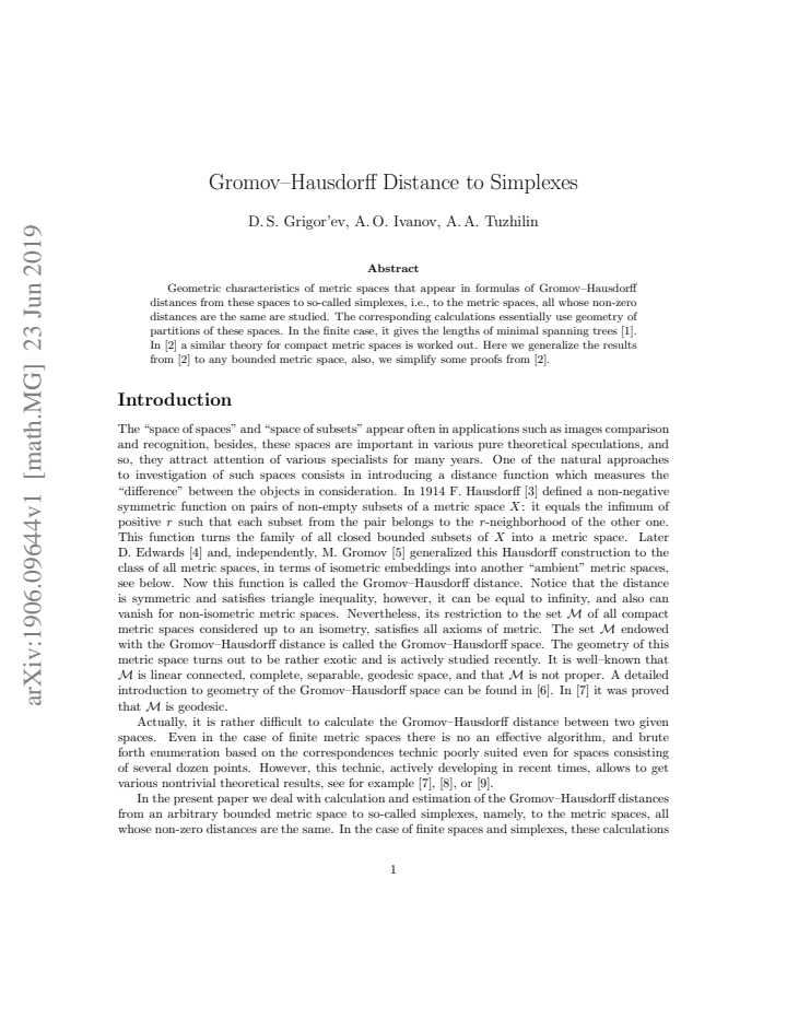 First page