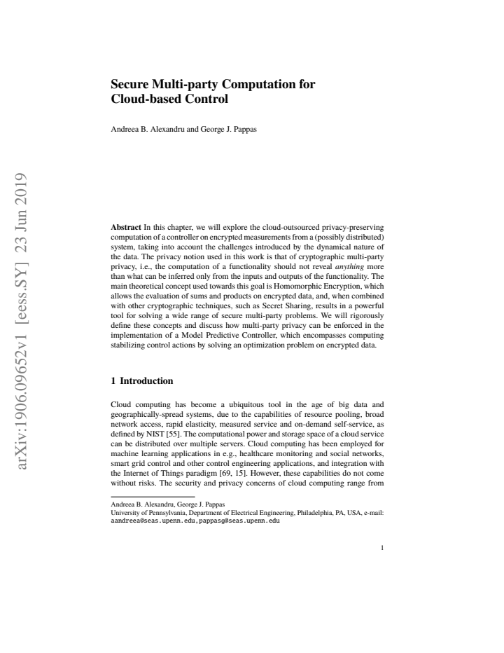 First page