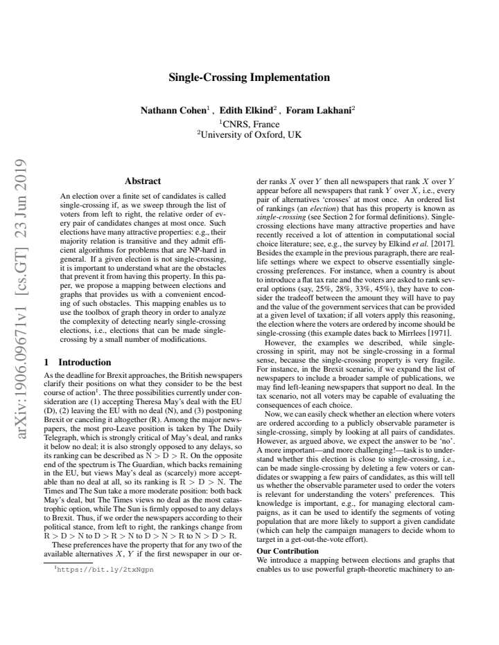 First page
