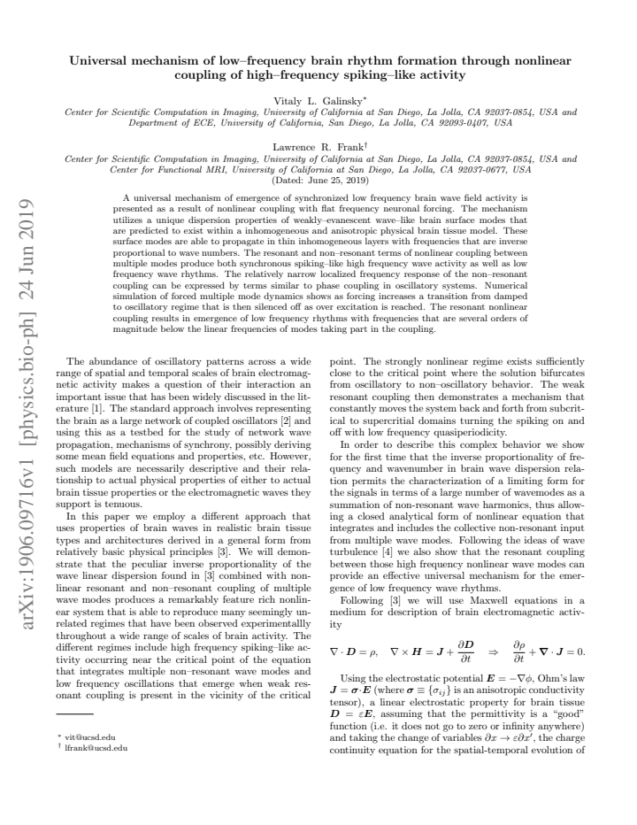 First page