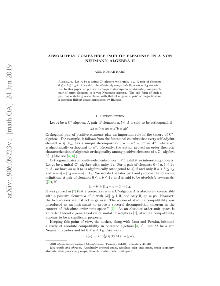 First page