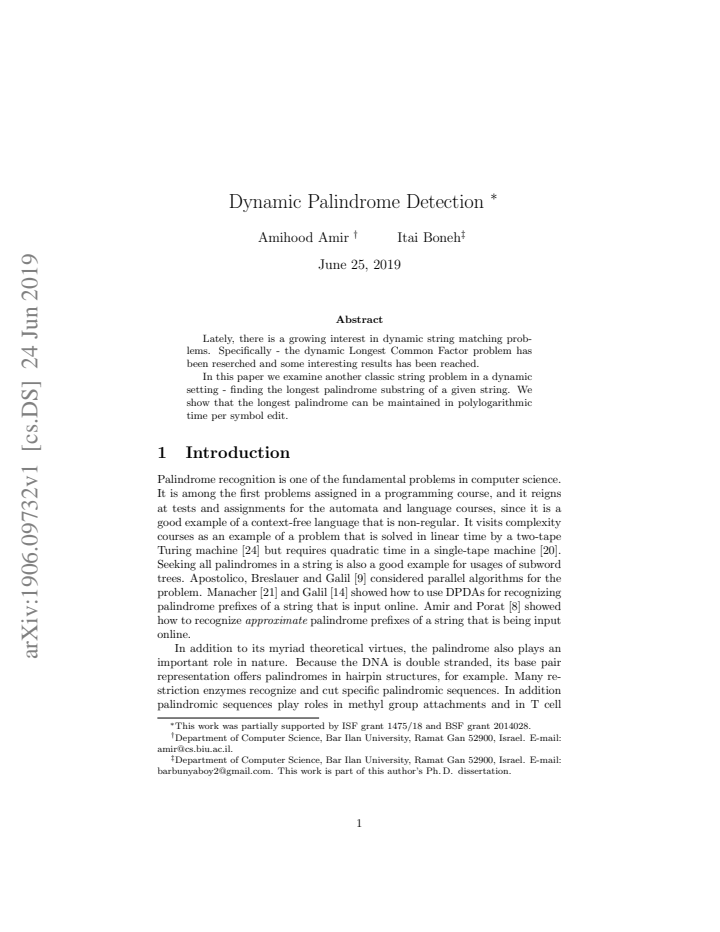 First page