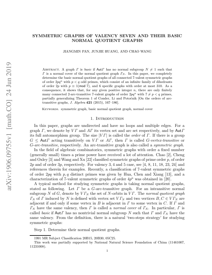 First page