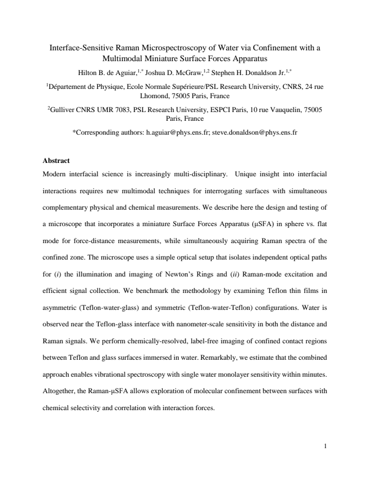 First page