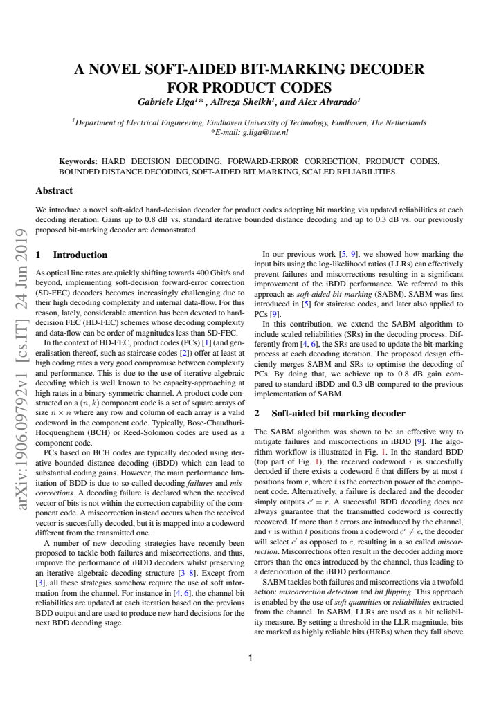 First page
