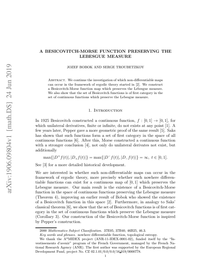 First page
