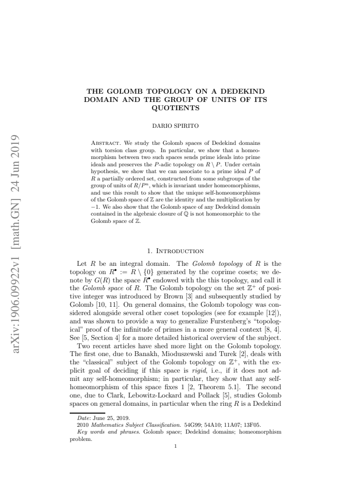 First page
