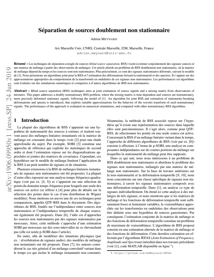 First page
